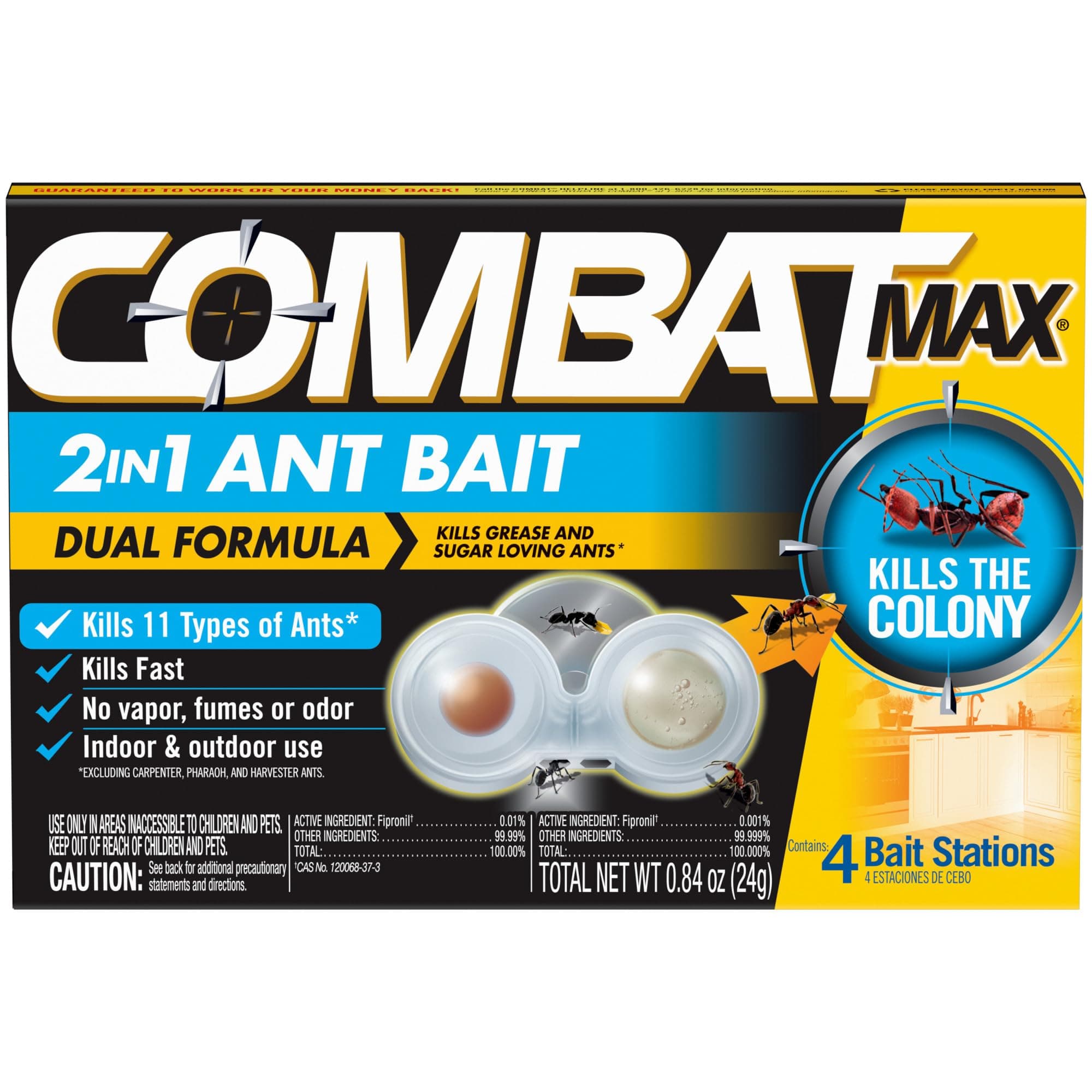 Max 2 in 1 Ant Bait Station, 4 Count
