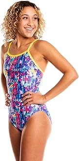 Flow Funky Girls Swimsuits - One Piece Swimming Suits for Practice and Competition in Size 23 to 32