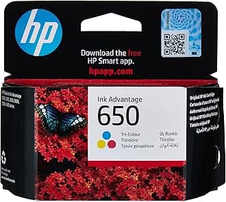 HP 650 Tri-Color Original Ink Cartridge|Cyan-Magenta-Yellow|200 pages|HP Deskjet Ink Advantage 2515, 2515, 4515|CZ102AK.