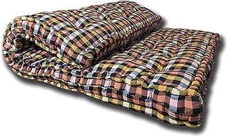 5-Inch Cotton Box Mattress | Gadda Medium Firm Soft Cotton Multicolour Mattress | Cotton Gadda Box Rectangle Type (Single Bed, 3 x 6 ft or 72x36x5 Inches)