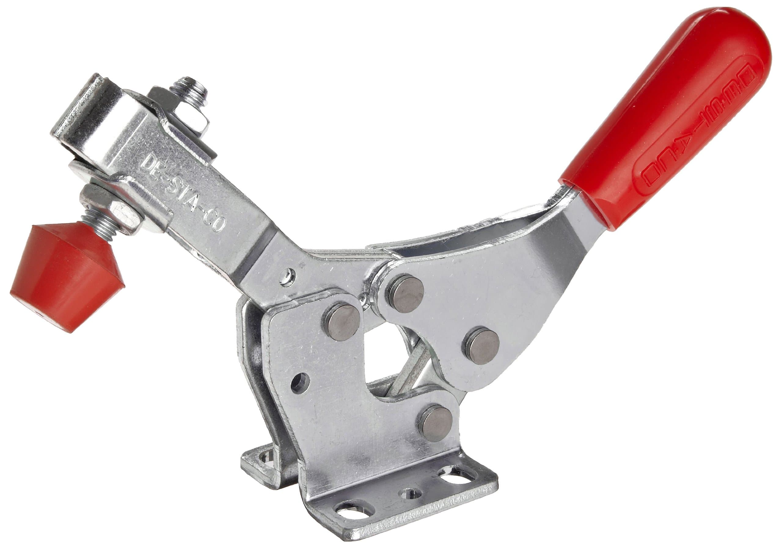 DE-STA-CO 227-U Horizontal Hold-Down Toggle Locking Clamp with U-Shaped Bar and Flanged Base