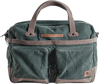 Bombay TrooperWhiskey Messenger: Sustainable Upcycled Canvas Laptop Bag for Men & Women | Eco-Friendly & Stylish Laptop Backpack