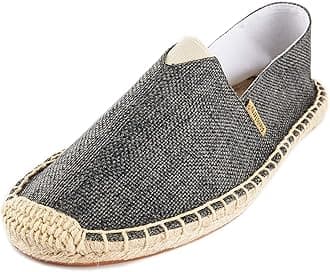 Alexis Leroy Women's Flat Espadrilles Canvas Shoes Slip on Espadrilles
