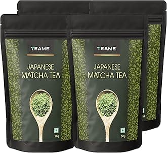 - Matcha Tea Powder, 200g (132 Servings) | Japanese Matcha Tea | 50g - Pack of 4 | Pure Japanese Matcha Green Tea Powder