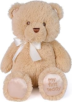 GUND Baby My First Teddy Bear, Ultra Soft Animal Plush Toy for Babies and Newborns, Light Brown/Tan, 10”