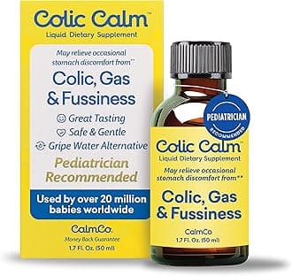 Colic Calm Gripe Water for Babies - Infant Gas Drops for Newborns, Colic and Upset Stomach Relief, Safe & Gentle, Gluten Free, Baby Essentials for Digestive Health, 1.7 fl oz