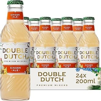 Ginger Ale | Smooth Ginger Ale with Natural Spice | Low Calorie Soft Drink | 100% Natural Ingredients | Gluten Free, Vegan Friendly Premium Mixer | 24 x 200ml Bottles