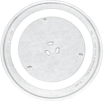 12.5" Microwave Glass Turntable Tray Glass Plate by Beaquicy - Replacement for GE Kenmore Samsung Hotpoint Microwave - 12 1/2" Plate - Replaces WB39X10003 WB39X10002 WB48X10005 WB49X10069