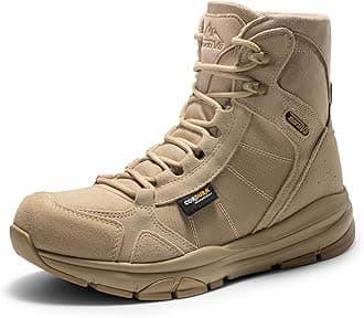 Men's Lightweight Military Tactical Work Boots Outdoor Hiking Motorcycle Combat Boots