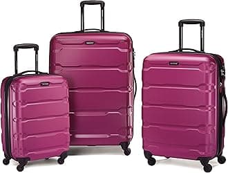 Omni PC Hardside Expandable Luggage with Spinner Wheels, Radiant Pink, 3-Piece Set (20/24/28)