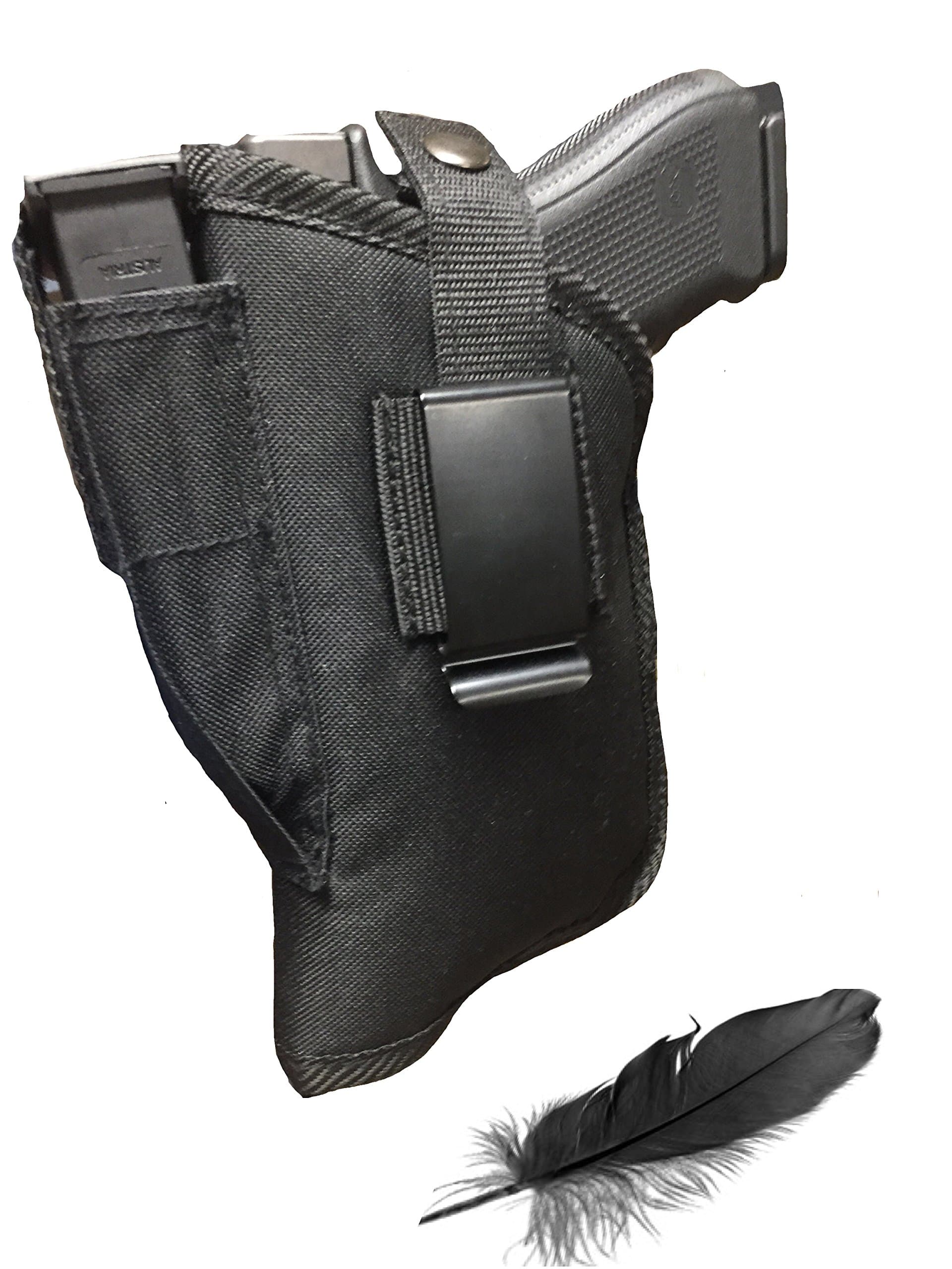 Fits Ruger SR9 with Laser Soft Nylon Inside or Outside The Pants Gun Holster.