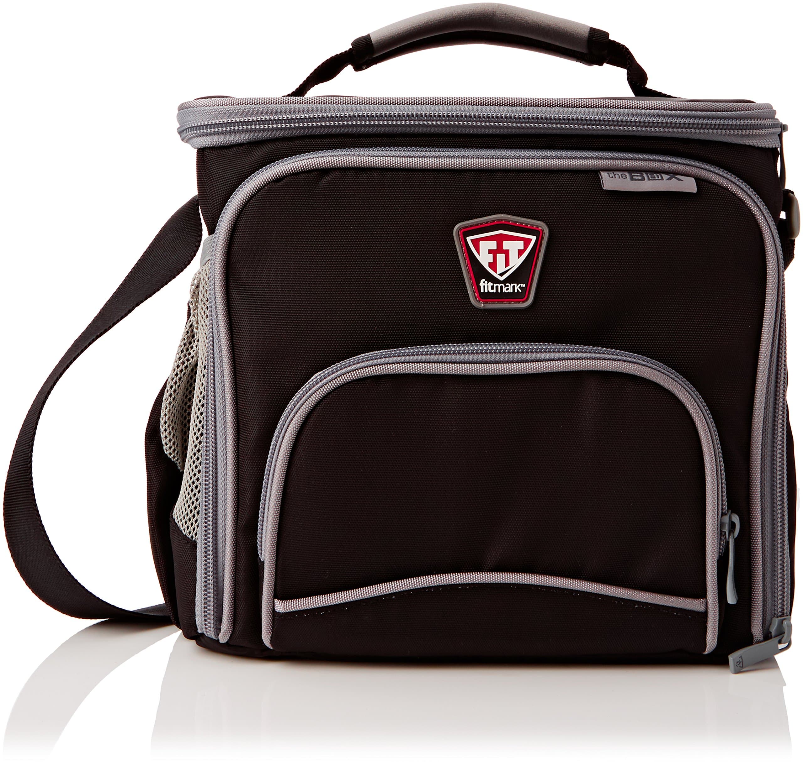 Fitmark The Box Meal Management System Black, Includes 2 Meal Containers & Shaker Bottle (20519008)