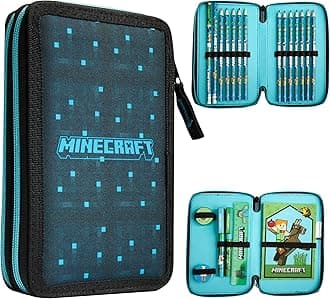 Minecraft Kids Pencil Case Stationery Pens Colored Pencils Notebook School Supplies Gamer Gifts for Boys