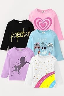 Kuchipoo Girls Full Sleeves Cotton T-Shirt