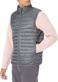Amazon EssentialsMen's Lightweight Water-Resistant Packable Puffer Vest, Multipacks