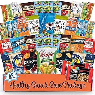 Healthy Snacks Variety Pack for Adults, Kids & Teens - Healthy Snack Box with Chips, Cookies & Granola Bars - Snacks Variety Pack for Adults for Office, Care Package for College Students & Birthdays