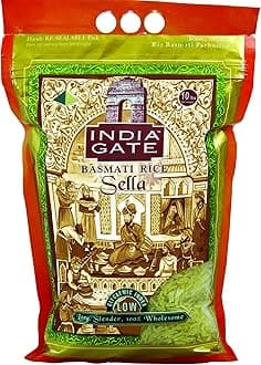 India Gate - Parboiled Basmati Rice - Golden Sella, 10 Pound Bag