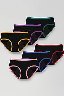 Girls Period Underwear Period Panties for Teens Menstrual Leakproof Protective Cotton Briefs