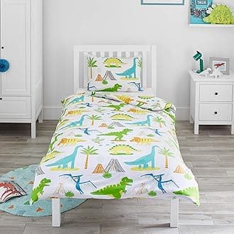Bloomsbury Mill (Single Duvet Set) - - Dinosaur World - Kids Bedding Set - Single Duvet Cover & Pillowcase