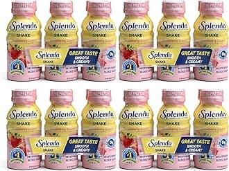 Diabetes Nutrition Shakes - Meal Replacement Shake, Strawberry Cream, 8 Fl Oz (Pack of 24)