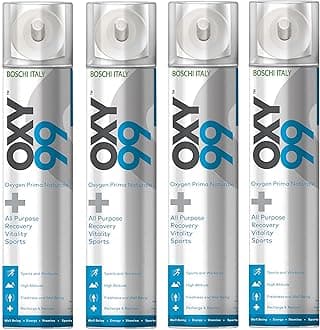 Universal Adapter Oxygen Mask with Adjustable Elastic Strap Pack of 4 - Oxygen Face Mask for Adult, Soft Mask With Perfect Fit Crush-Resistant Tubing, Mask for Oxygen Generator ING. BOSCHI ITALY