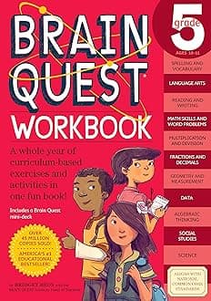 Brain Quest Grade 5 Workbook by Bridget Heos - Paperback