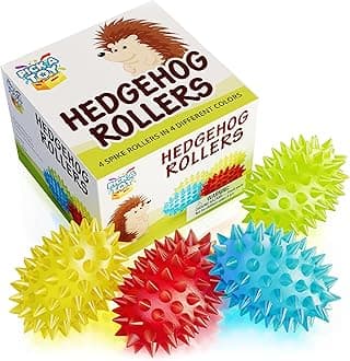 Spiky Balls Stim Toy 4 Pcs Set, Picking Desk Fidgets for Kids & Adults, ADHD Autism, Sensory Fidget Toys for School, Stress Relief and Boost Focus