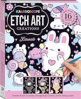 Hinkler (NI10) Kaleidoscope Etch Art Creations: Kawaii, youth large / 11-13