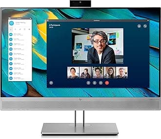 HP EliteDisplay E243m LED display 23.8" Full HD Flat Black, Silver