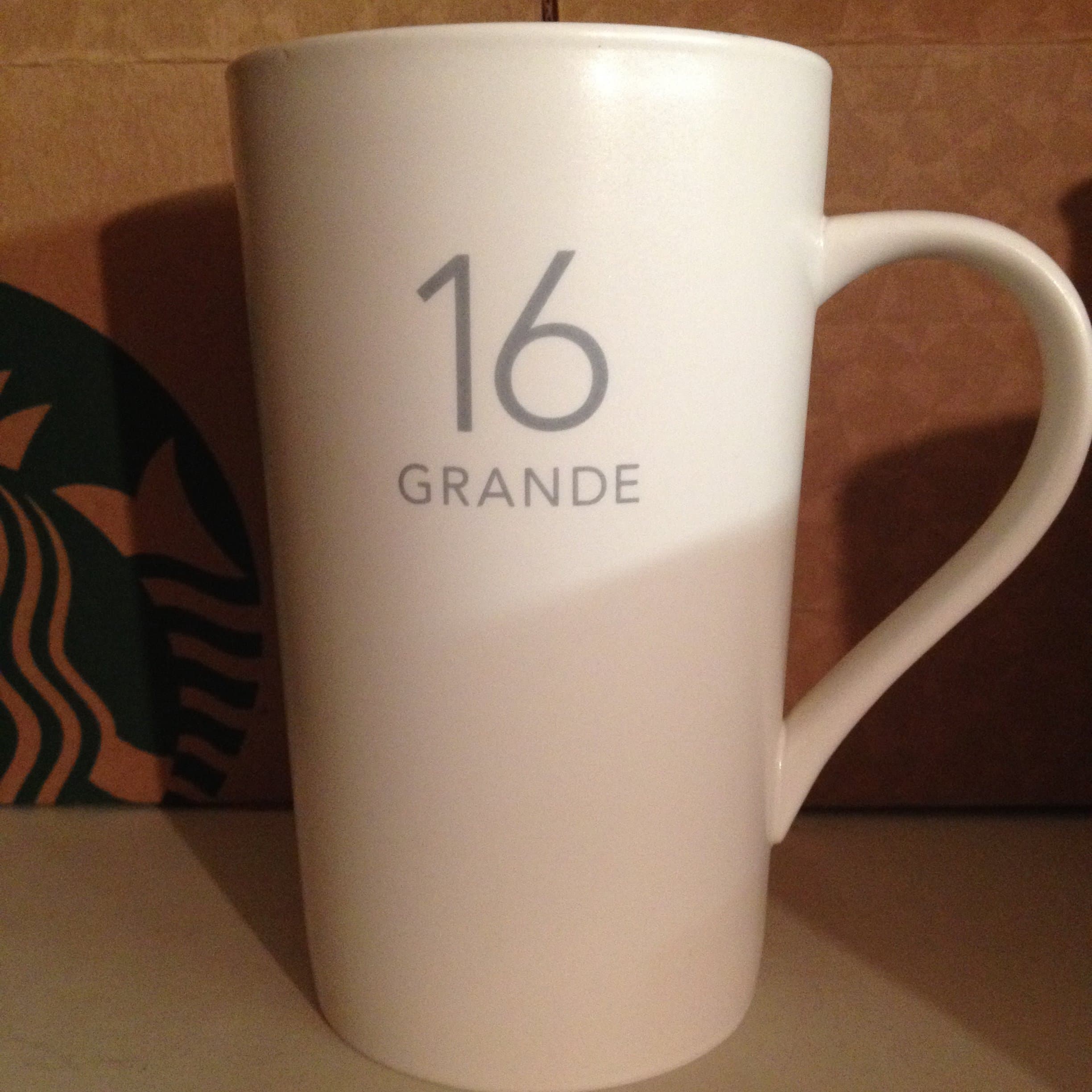 Starbucks Mugs White 16oz. Grande