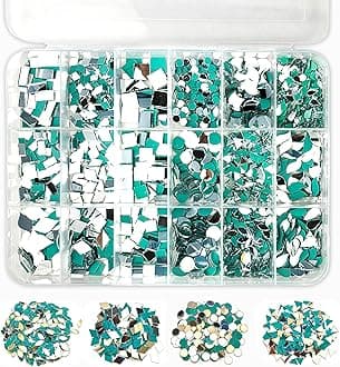 Twinster Mirrors for Craft Work (18 Different Shapes, 2450 Total Pieces) Lippan Art Craft Materials Kit Decorative Mirrors DIY Best Kit
