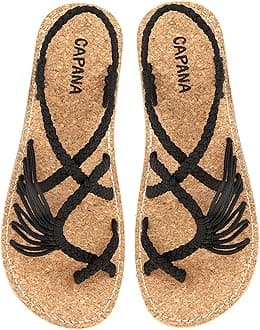 Capana Woven Women's Flat Sandals - Strappy Braided Sandals, Beach Sandals for Women Dressy Summer, Rope Bohemian Sandals, Spring Casual Womens Shoes, Comfy Boho Flats for Teen Girls – Banyan