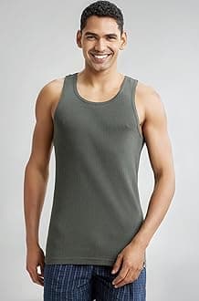 9922 Men's Super Combed Cotton Rib Slim Fit Racer Back Styling Round Neck Gym Vest