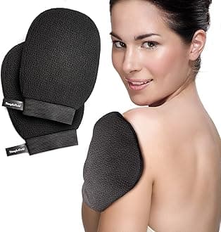 Deep Exfoliating Glove for Body Scrub. SimpleField Body Exfoliating Mitt for Remove Build-up of Dead Skin Cells. ( 1Pair)
