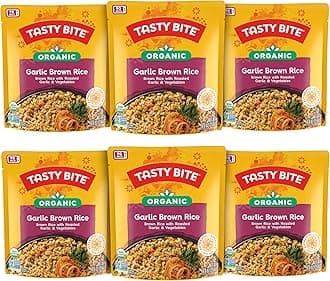Tasty Bite Rice - Garlic Brown - 8.8 Oz - Case Of 6