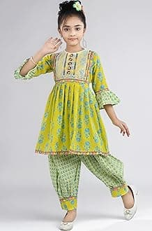 Girls Ethnic Wear Kurti and Dhoti Pant Set