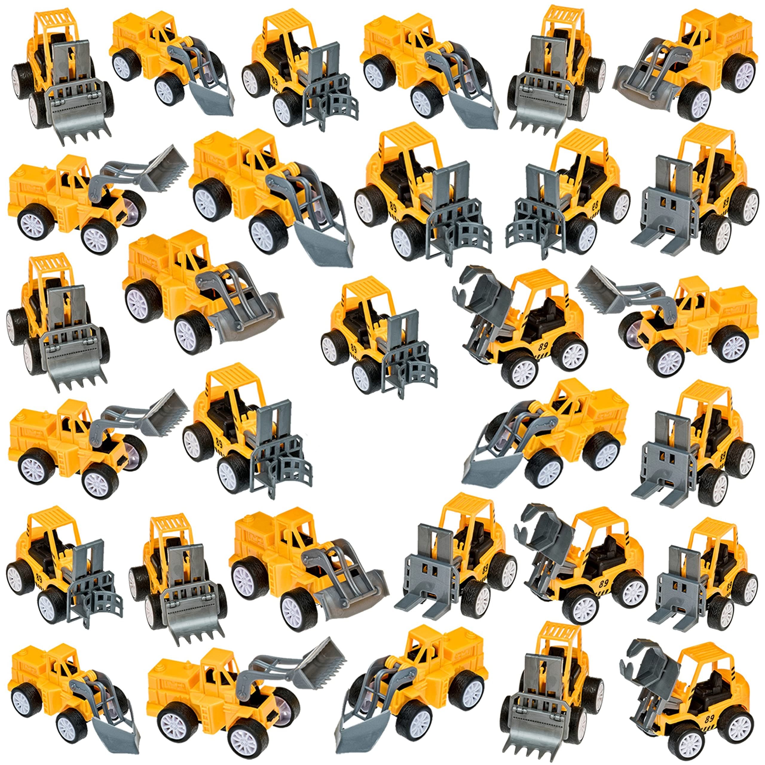 Pull Back Construction Vehicles Toy Set, Christmas Stocking Stuffers - Assortment - Cars and Trucks – Toys for kids Birthday Party Favors – Car, Vehicle, Truck for Boys Toddlers