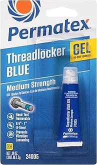 24005 Medium Strength Threadlocker Blue Gel, 5 g
