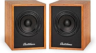 Huntley Powered Bookshelf Speakers with Built-in Amplifier and 3" Drivers for Turntable, TV, PC and Wireless Music Streaming Featuring Bluetooth 5, RCA and Aux (EB10)