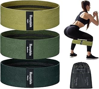 Resistance Bands for Working Out, 3 Levels Exercise Bands Workout Bands Set for Women Men, Hip Legs Booty Bands for Home Fitness, Gym, Yoga, Pilates