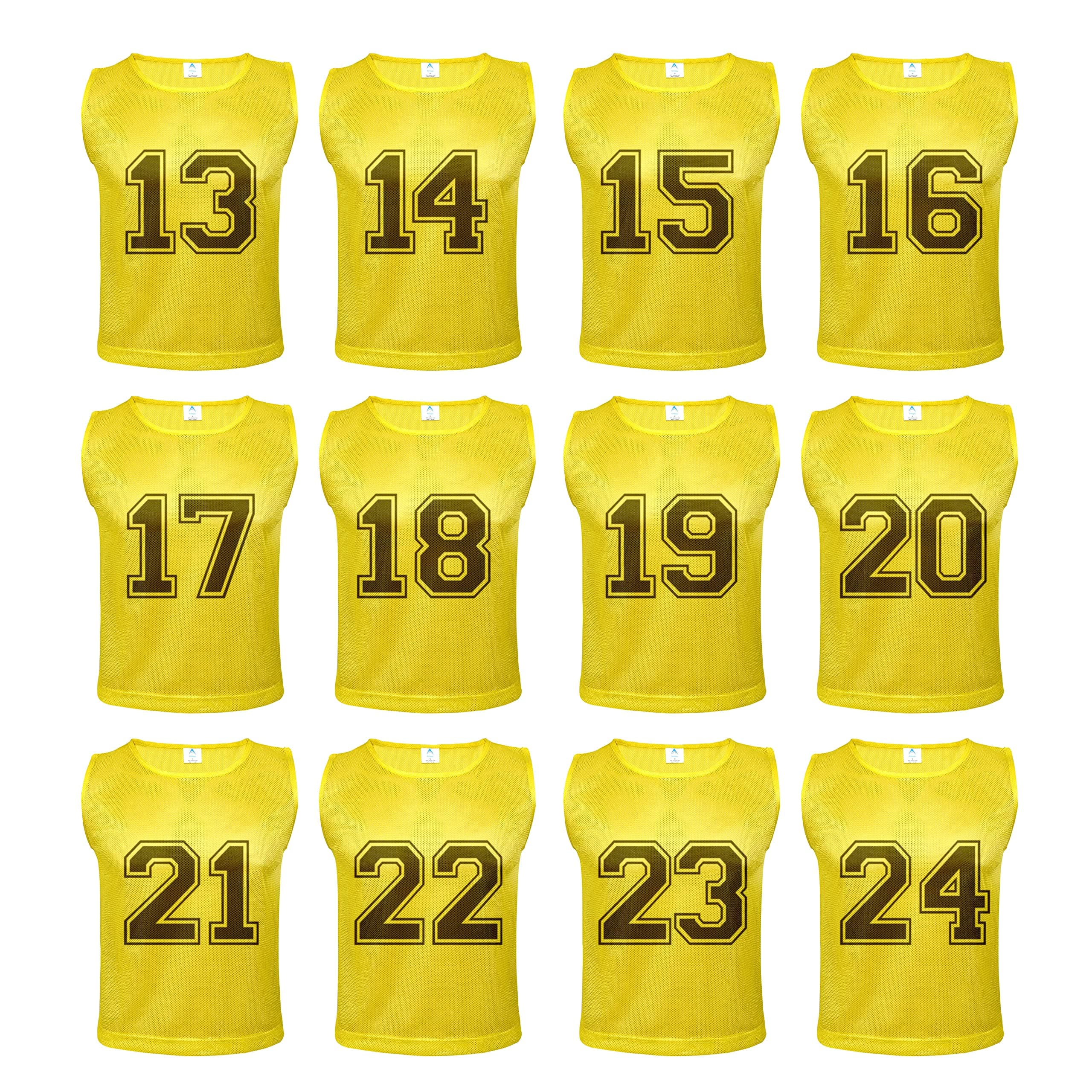 Numbered Pinnies (13-24)