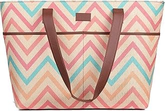 ZOUK Tote Bags for Women - Handmade Bags for Daily Use - Vegan Leather Handbags with Double Handle - Printed Totes for Women - WavBeach Print