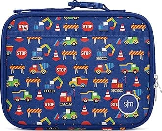 Simple Modern Kids Lunch Box for School | Reusable Insulated Lunch Bag for Toddler, Girl, and Boy | Meal Containers with Exterior & Interior Pockets | Hadley Collection | Under Construction