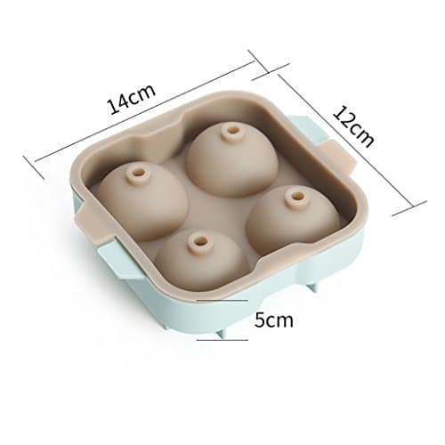 Ice Cube Tray Silicone Ice Cube Trays, Flexible Ice Cube Molds, Food Grade Ice Tray Molds, Ice Ball Storage Containers, Ice Cube Tray Molds with Non-Spill Lid, Best for Water, Cocktail and Other Drink ice molds ( Color : 3 )