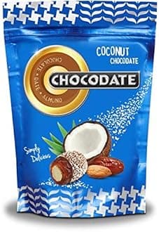 Chocodate Coconut Flavour Chocolate Date with Almond, 250g