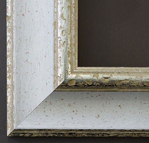 Picture Frame Acta White Silver 6.7/DIN A4/21 x 29.7 cm) Features 4 different colours, Interchangeable Frame with Museum Glass (UV Protection 45% - Mirrored), White, DIN A4 (21,0 x 29,7 cm)