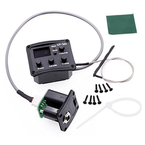 KITARA Ukulele UKE Guitar 3 Bands EQ Equalizer Preamp Amplifier Chromatic Tuner Piezo Pickup (pack of 2)