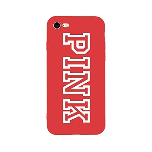 Pink VS Victoria Soft Case for iPhone Secret Case Coque Hull TPU Pink red for 6Plus or 6sPlus