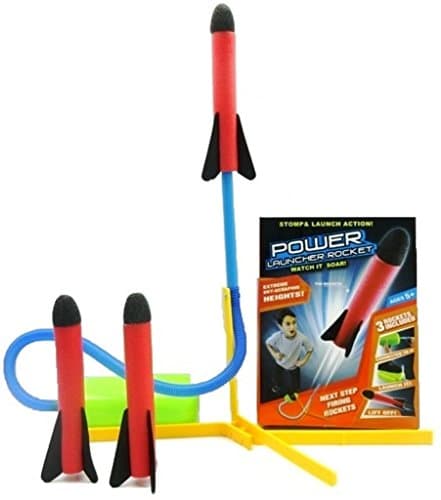 Forever Kidzz Foam Based Jump Rocket Set - Launcher Best Gift for Boys and Girls - Air Rocket Great for Outdoor Play - Multicolor