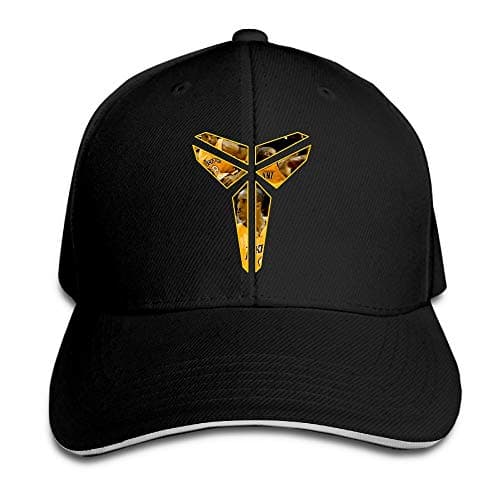 Unisex Adjustable Flat-Brim Dad Hat Baseball Caps - K-O-B-E Black Mamba Skull Cap